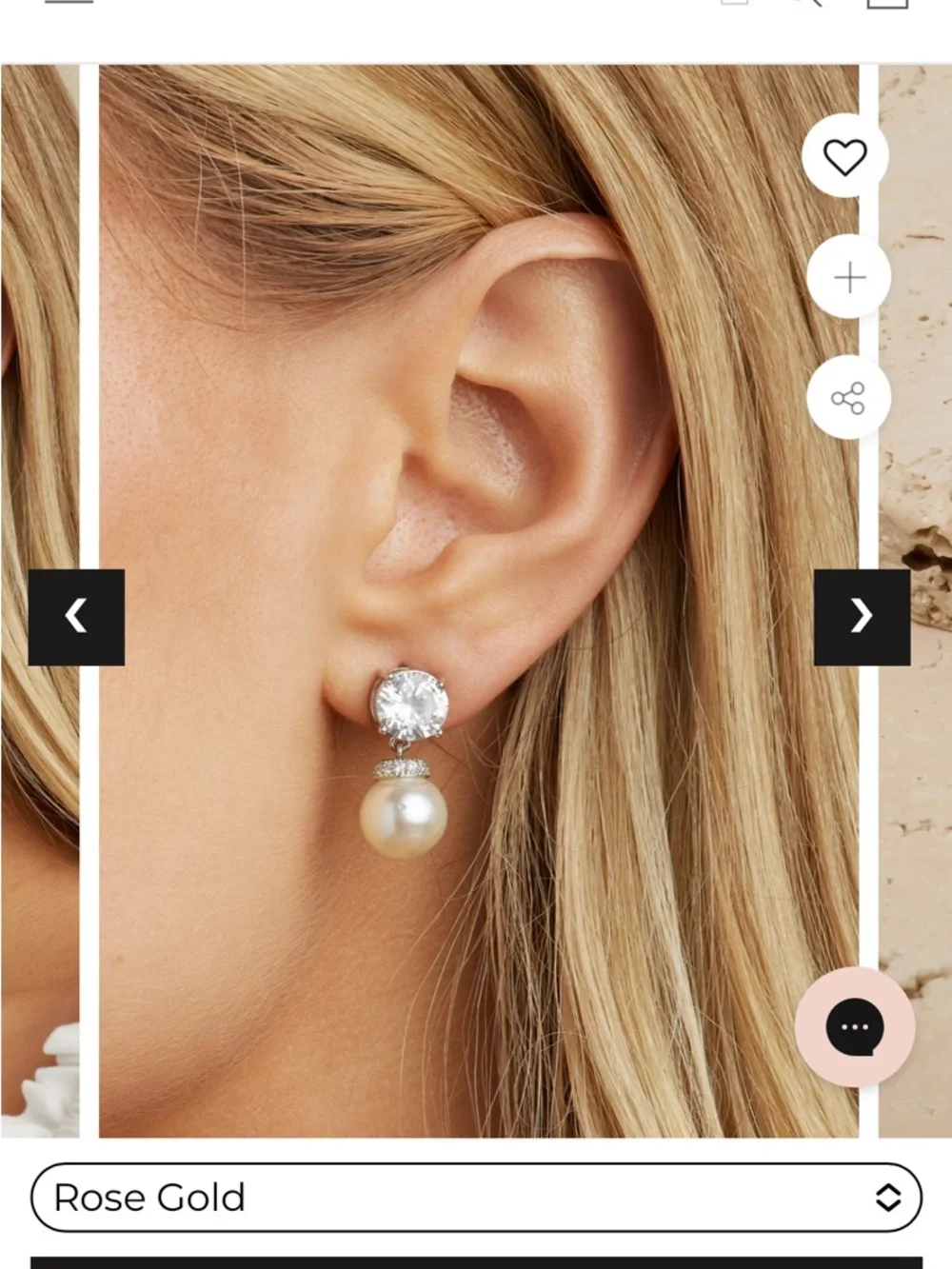 UNTAMED PETALS BY AMANDA JUDGE Silver and White Pearl Drop Earrings - Picture 4 of 4